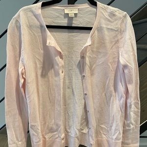 LOFT pink cardigan
